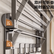 吸盘毛巾架免打孔卫生间置物架洗手间浴室厕所挂件套装浴巾架收纳